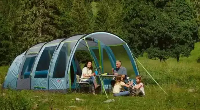 Coleman Meadowood 4 Person Tent with Blackout Bedrooms.