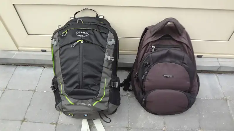What's the Difference Between a Hiking Backpack and a Regular Backpack? Top picture showing my two backpacks.