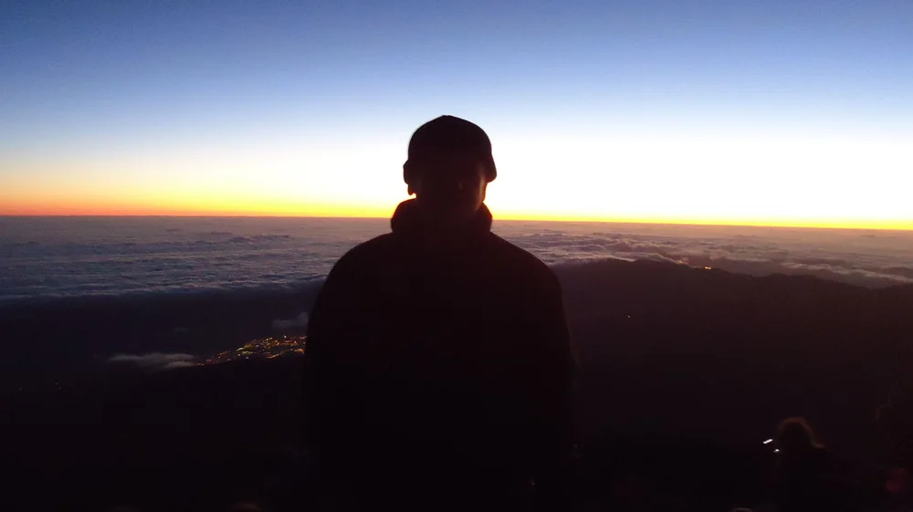 What Do You Wear to Mount Teide at Night. Me on Teide.
