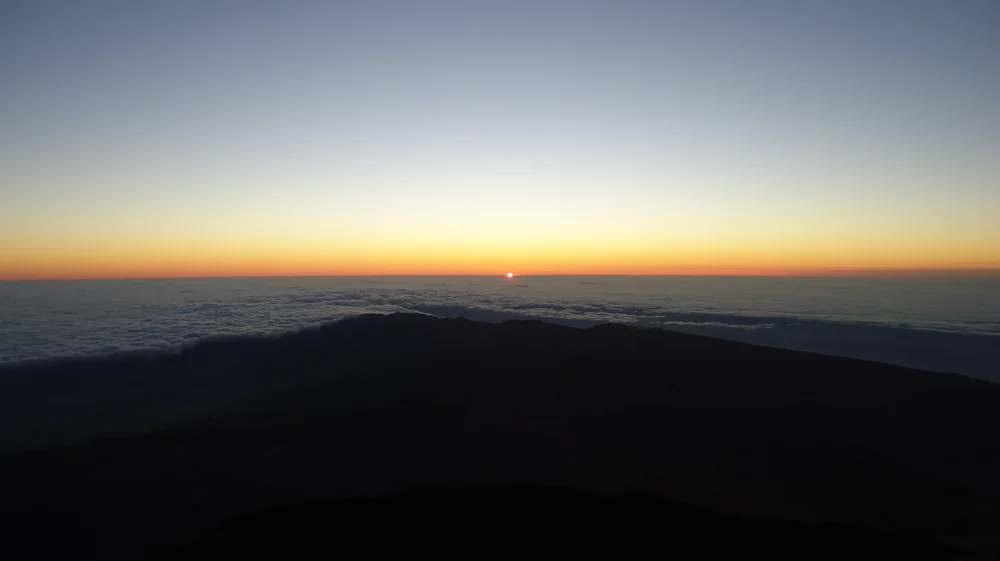Sunrise as seen from the summit of El Teide.