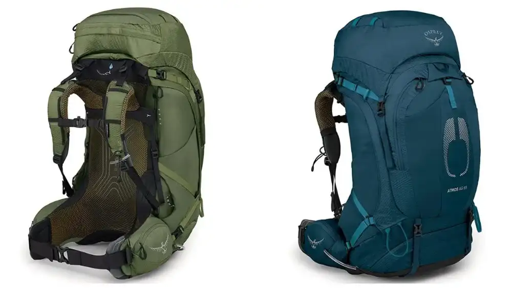 Are There Hiking Backpacks with a Ventilated Hip Belt - top picture showing two packs.