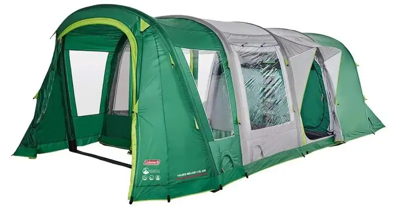 Coleman Valdes Deluxe 4 XL Air BlackOut Bedroom Family Tent.
